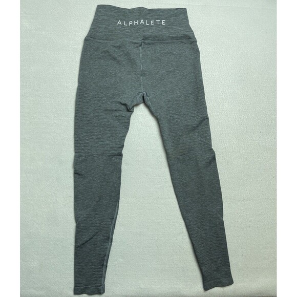Alphalete Revival Leggings Women’s Small Gray Gym Workout - Picture 1 of 12